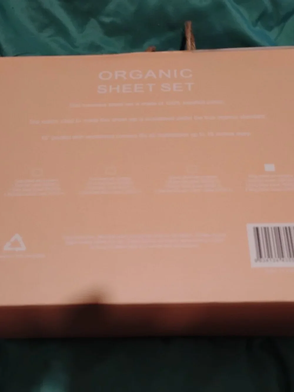 Sheet Set 2000 Bamboo Organic Cotton Orange King 4 pc Set New